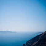 Clear-blue-sea-with-rocky-coastline