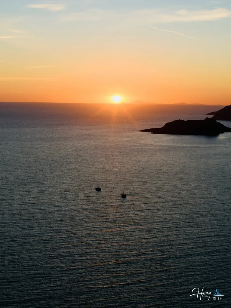 Sunset-over-calm-sea