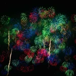 Multicolour Fireworks Lighting Up Dark Sky in Vibrant Display multicolor-fireworks-lighting-up-dark-sky