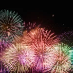 Bright multicolor fireworks filling night sky bright-multicolor-fireworks-filling-night-sky